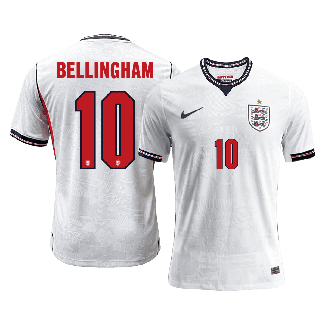 BELLINGHAM #10 England Thuis Spelersversie Voetbalshirt WK Voetbal 2026 - Slim Fit - voorkant