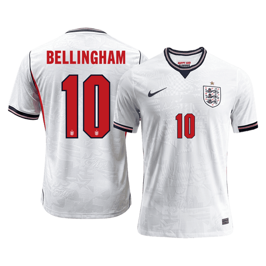 BELLINGHAM #10 England Thuis Spelersversie Voetbalshirt WK Voetbal 2026 - Slim Fit - voorkant
