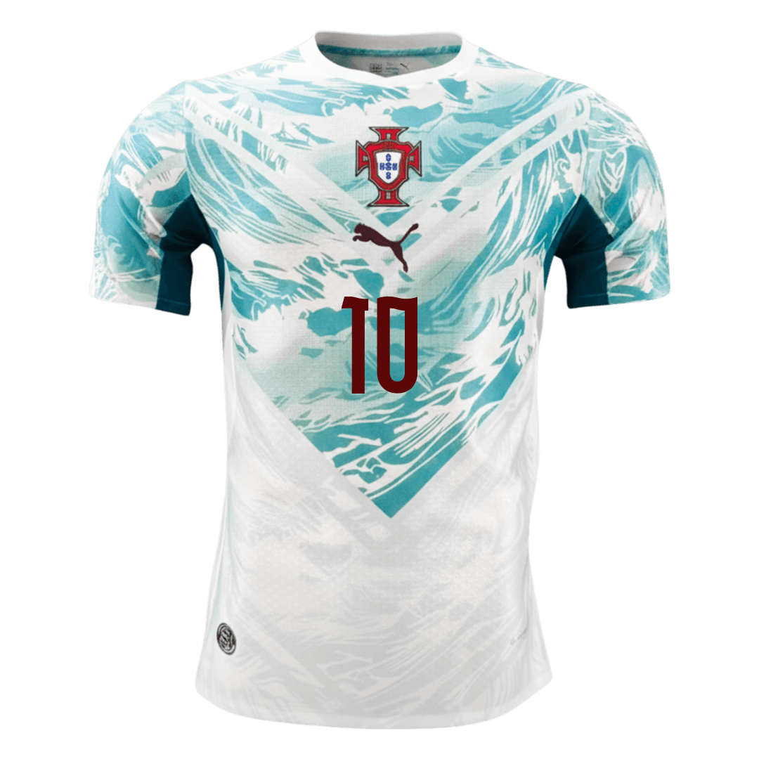 BERNARDO #10 Portugal Uit Spelersversie Voetbalshirt WK Voetbal 2026 - Slim Fit