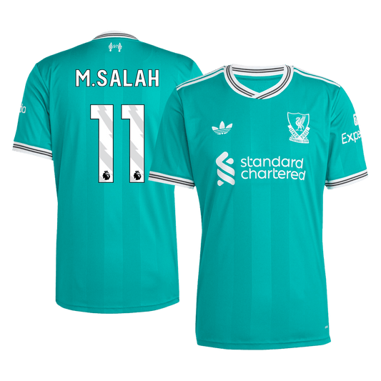 M.SALAH #11 Heren Liverpool Derde Voetbalshirt 2025/26