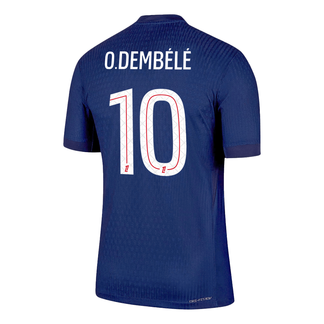 O.DEMBéLé #10 PSG Thuis Spelersversie Voetbalshirt 2025/26 - Slim Fit