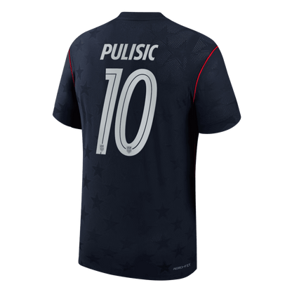 PULISIC #10 USA Uit Spelersversie Voetbalshirt WK Voetbal 2026 - Slim Fit - detail