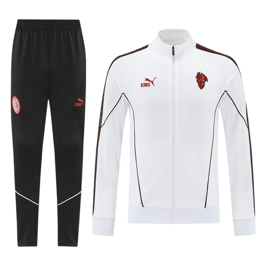 AC Milan Trainingsjack Set(Jas+Broek) 2025/26 White