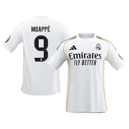 MBAPPé #9 Heren Real Madrid Thuis Voetbalshirt 2025/26 [PREMIUM]