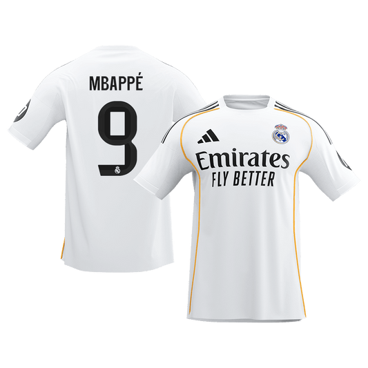 MBAPPé #9 Heren Real Madrid Thuis Voetbalshirt 2025/26 [PREMIUM]