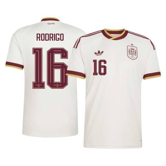 RODRIGO #16 Heren Spain Uit Voetbalshirt WK Voetbal 2026