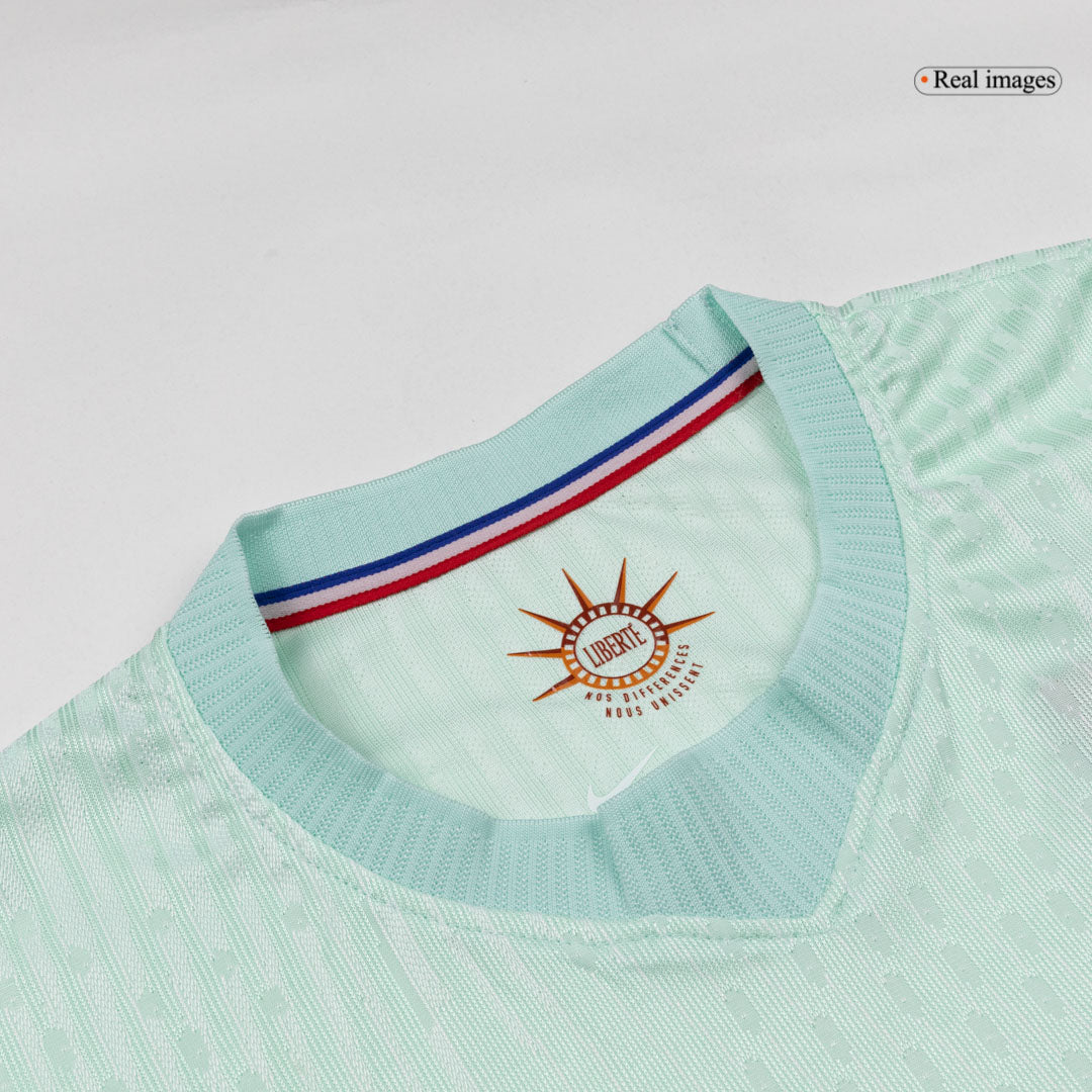 DEMBELE #7 France Uit Spelersversie Voetbalshirt WK Voetbal 2026 - Slim Fit - zijkant