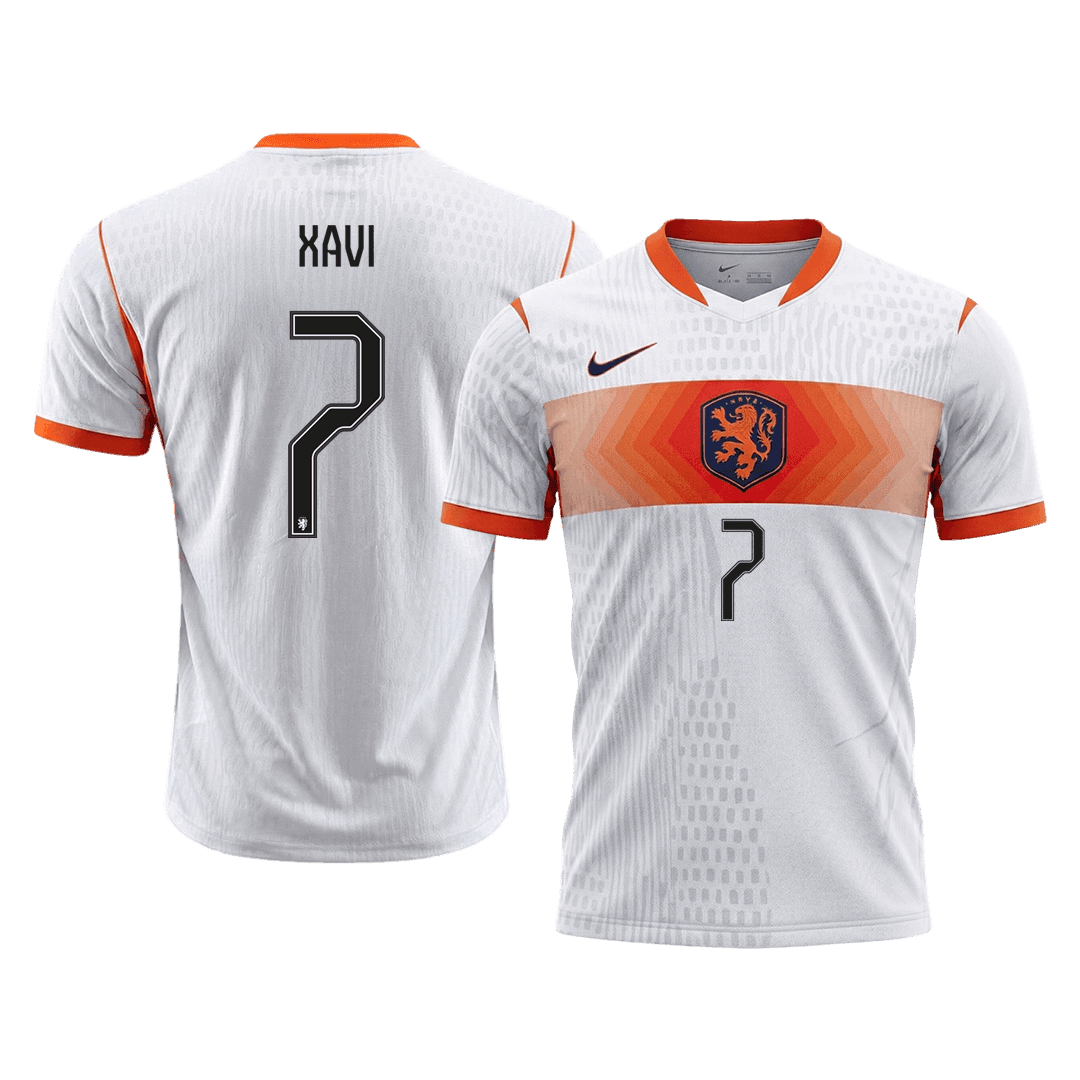 XAVI #7 Netherlands Uit Spelersversie Voetbalshirt WK Voetbal 2026 - Slim Fit