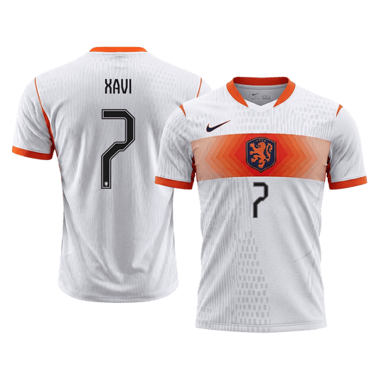 XAVI #7 Netherlands Uit Spelersversie Voetbalshirt WK Voetbal 2026 - Slim Fit