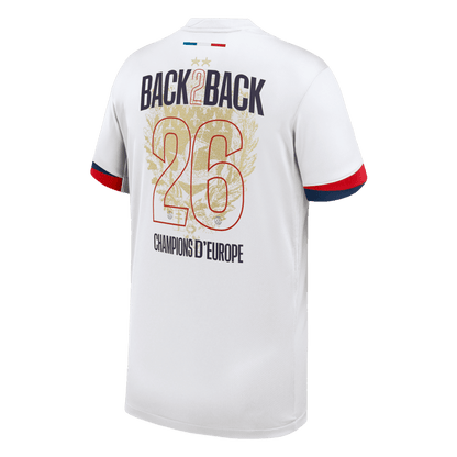 Champions of Europe #26 Heren PSG Uit Voetbalshirt 2024/26