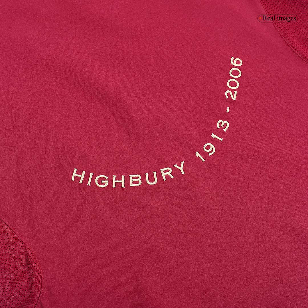 Retro Arsenal Thuis Voetbalshirt 2005/06 - detail