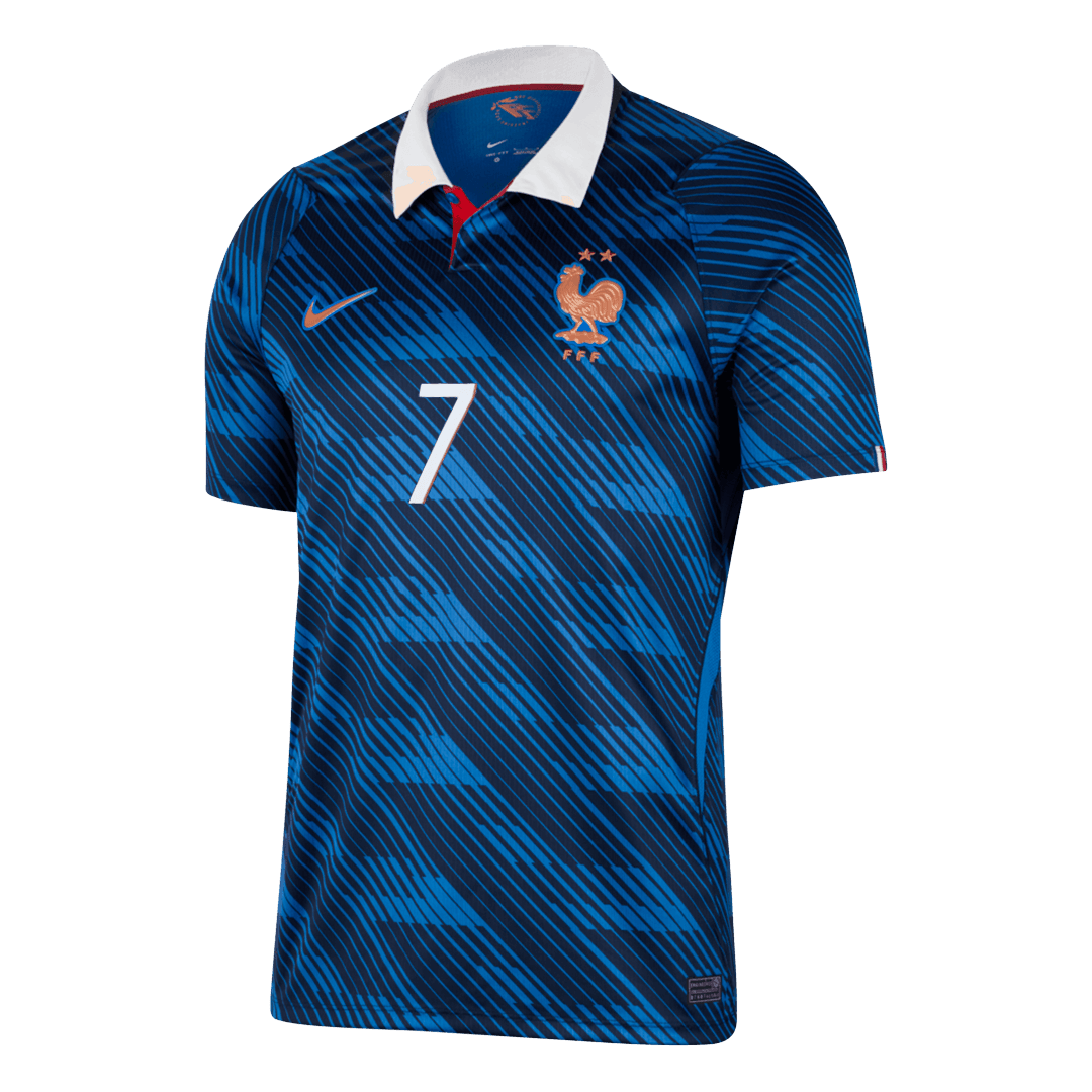 DEMBÉLÉ #7 Heren France Thuis Voetbalshirt WK Voetbal 2026 - zijkant