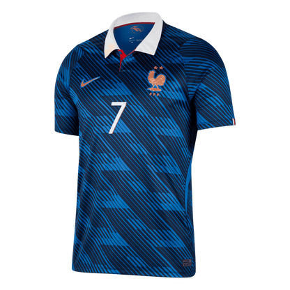 DEMBÉLÉ #7 Heren France Thuis Voetbalshirt WK Voetbal 2026 - zijkant
