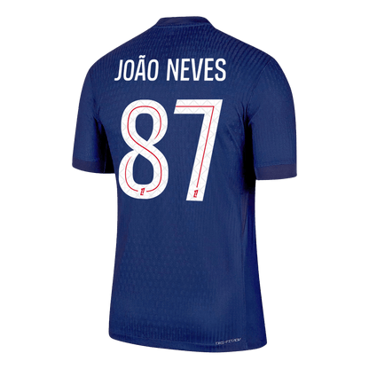JOÃO NEVES #87 PSG Thuis Spelersversie Voetbalshirt 2025/26 - Slim Fit