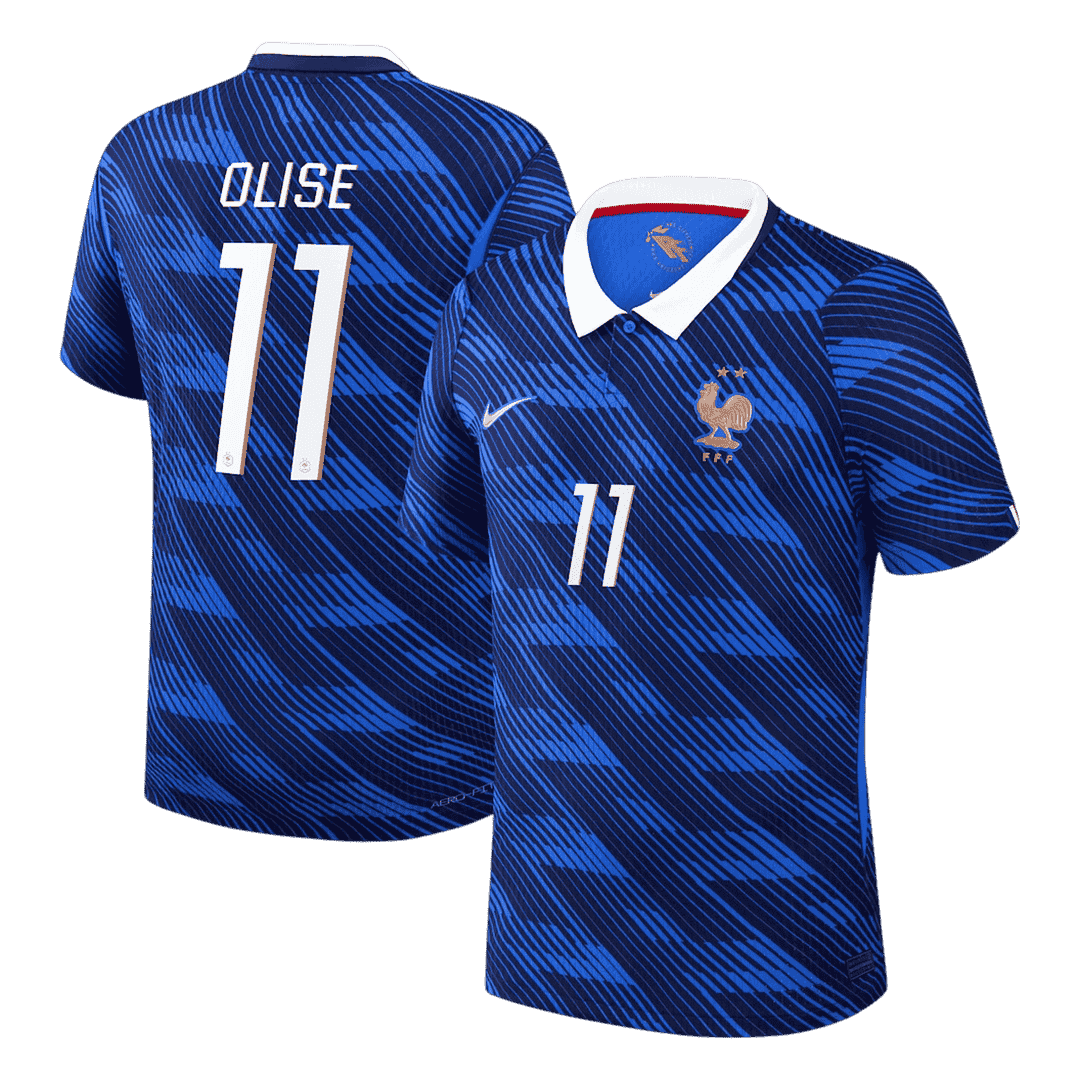 OLISE #11 France Thuis Spelersversie Voetbalshirt WK Voetbal 2026 - Slim Fit - voorkant