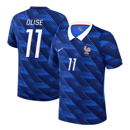 OLISE #11 France Thuis Spelersversie Voetbalshirt WK Voetbal 2026 - Slim Fit - voorkant