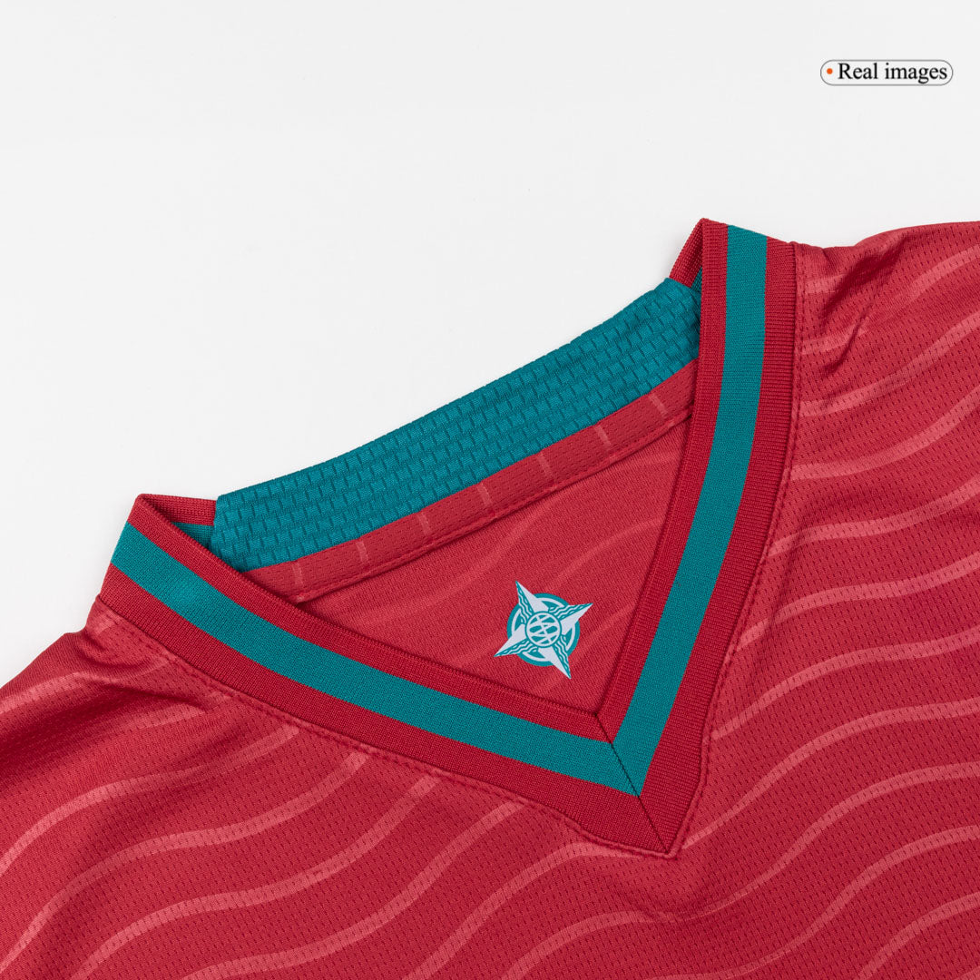B.FERNANDES #8 Heren Portugal Thuis Voetbalshirt WK Voetbal 2026 - zijkant