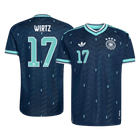 WIRTZ #17 Germany Uit Spelersversie Voetbalshirt WK Voetbal 2026 - Slim Fit