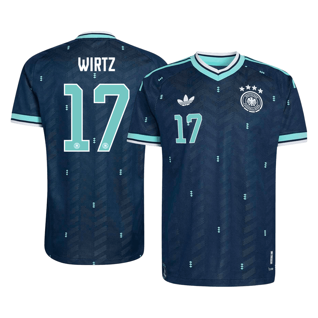 WIRTZ #17 Germany Uit Spelersversie Voetbalshirt WK Voetbal 2026 - Slim Fit - voorkant
