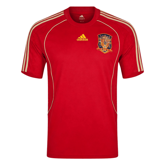 Retro Spain Thuis Voetbalshirt 2008 - voorkant