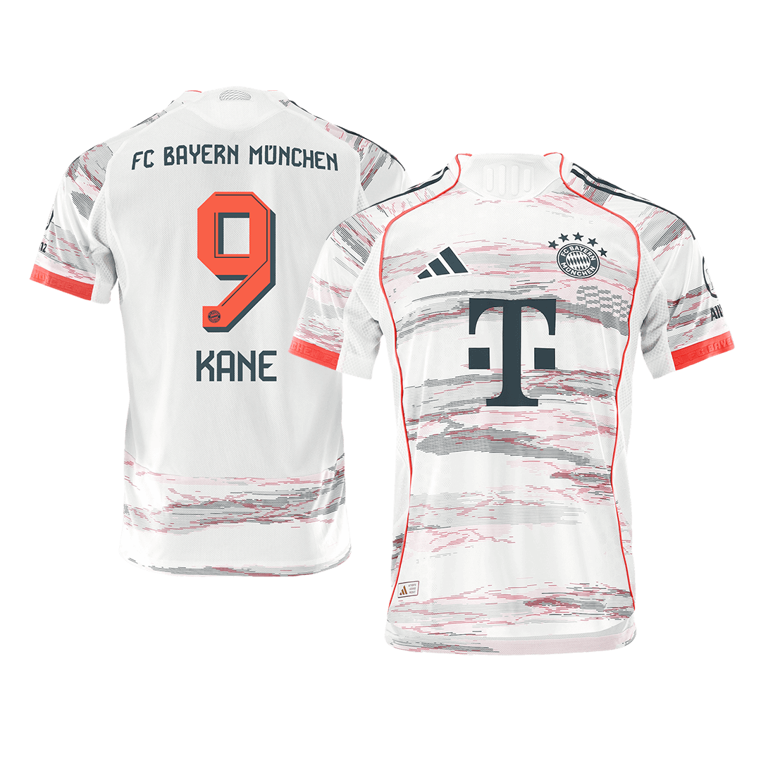 KANE #9 Bayern Munich Uit Spelersversie Voetbalshirt 2025/26 - Slim Fit