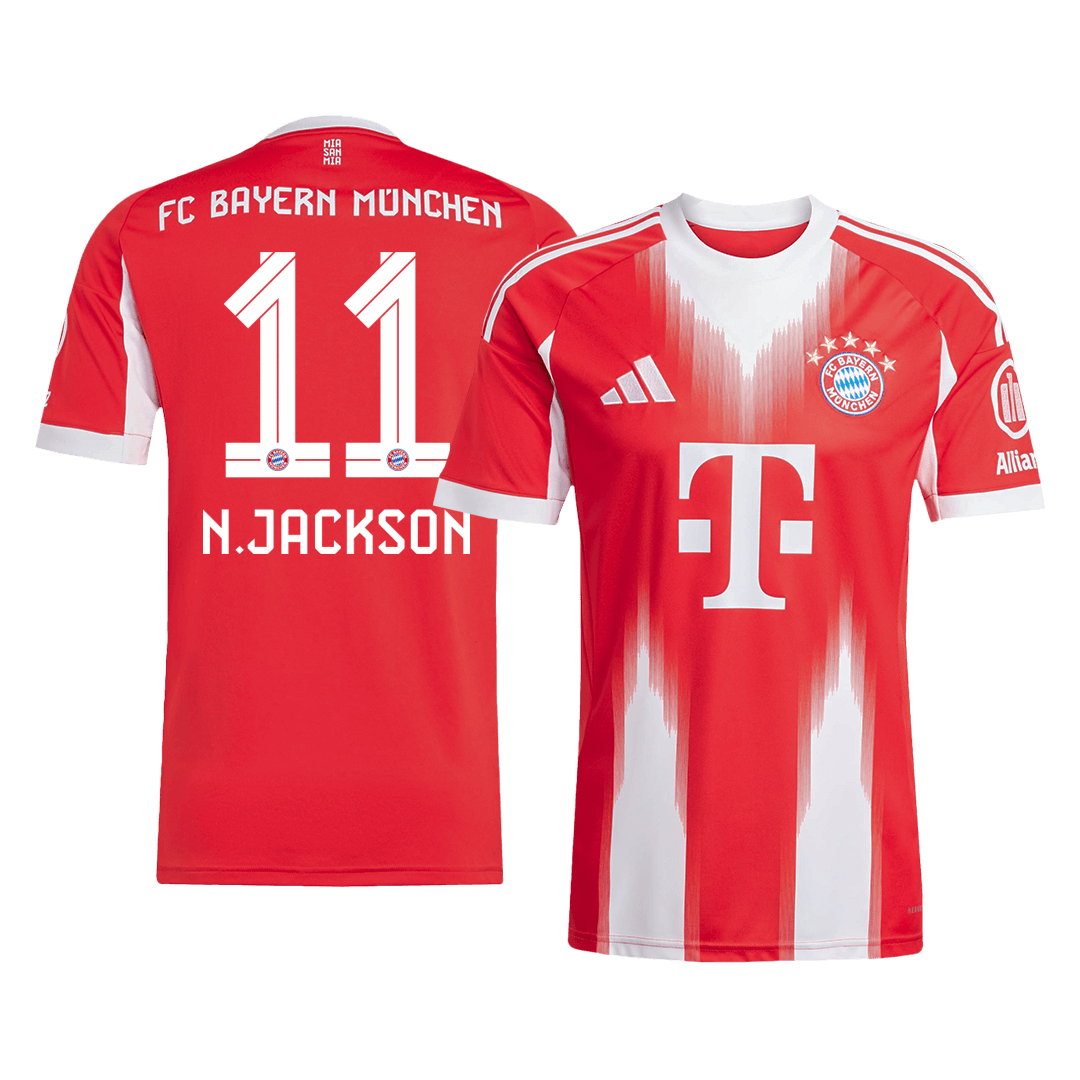 N.JACKSON #11 Heren Bayern Munich Thuis Voetbalshirt 2025/26 [PREMIUM]