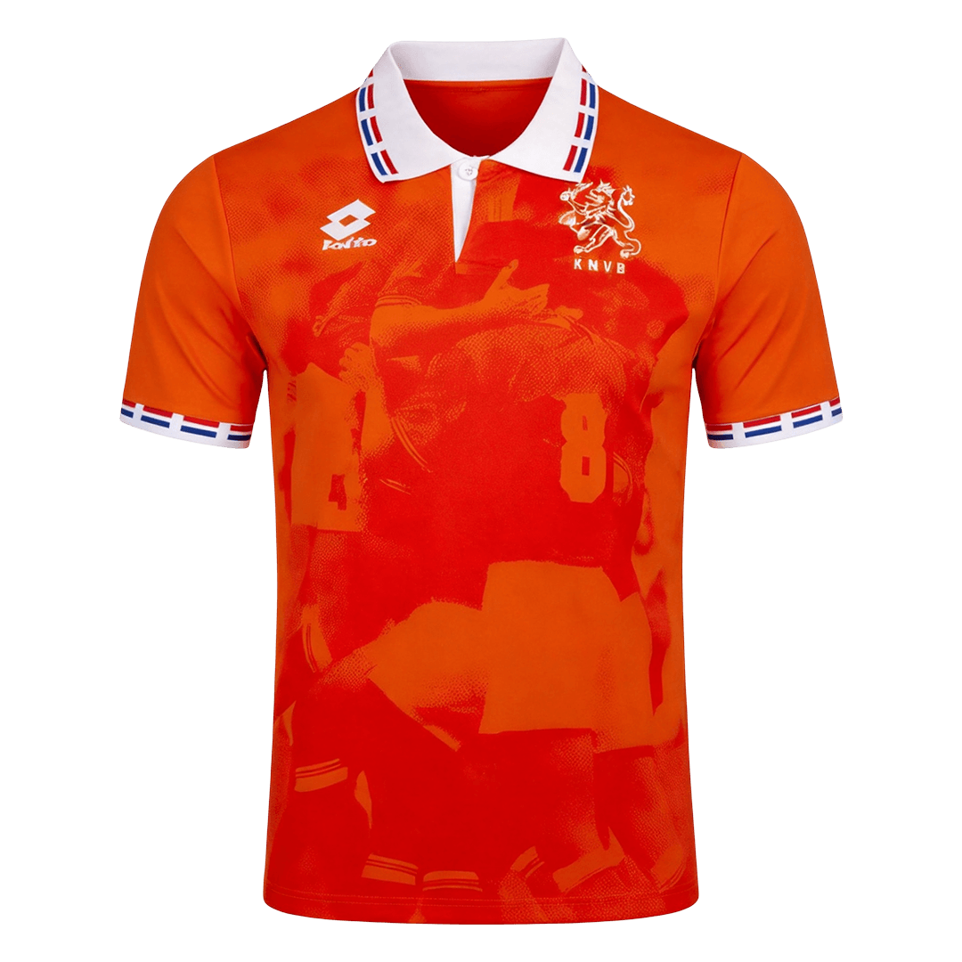 Retro Netherlands Thuis Voetbalshirt 1996 - voorkant