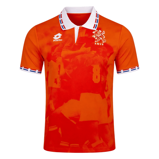 Retro Netherlands Thuis Voetbalshirt 1996 - voorkant