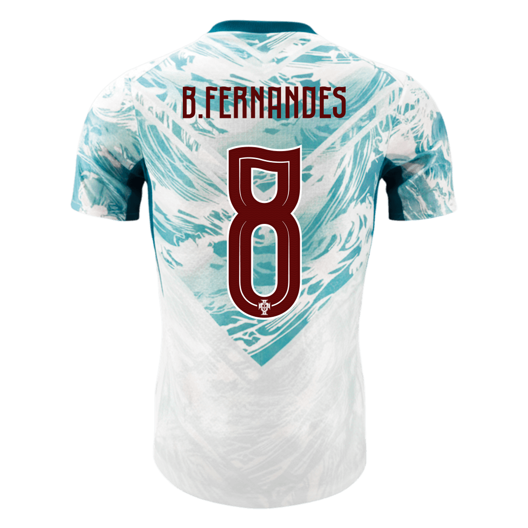 B.FERNANDES #8 Portugal Uit Spelersversie Voetbalshirt WK Voetbal 2026 - Slim Fit