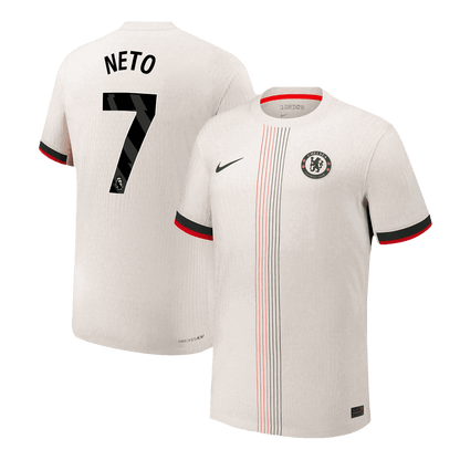 NETO #7 Chelsea Uit Spelersversie Voetbalshirt 2025/26 - Slim Fit