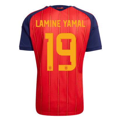 LAMINE YAMAL #19 Spanje Spelersversie thuisshirt WK Voetbal 2026 - slim fit【Kampioenseditie】