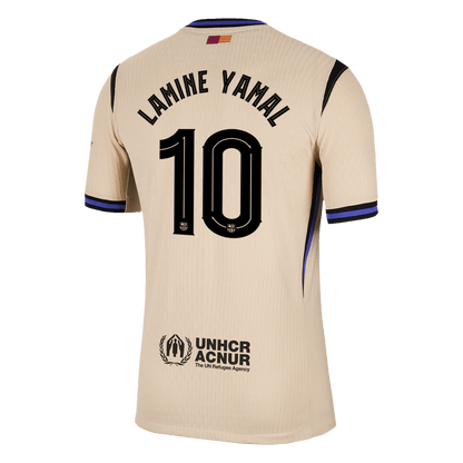 LAMINE YAMAL #10 Barcelona Uit Spelersversie Voetbalshirt 2025/26 - Slim Fit