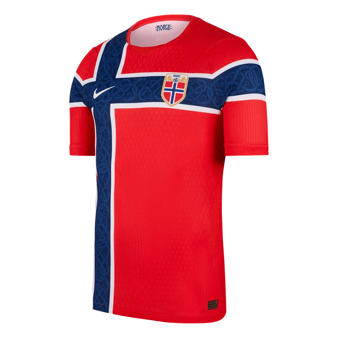 Norway Thuis Spelersversie Voetbalshirt WK Voetbal 2026 - Slim Fit - voorkant