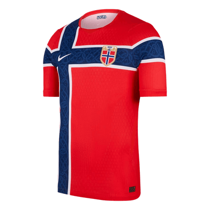 Norway Thuis Spelersversie Voetbalshirt WK Voetbal 2026 - Slim Fit - voorkant