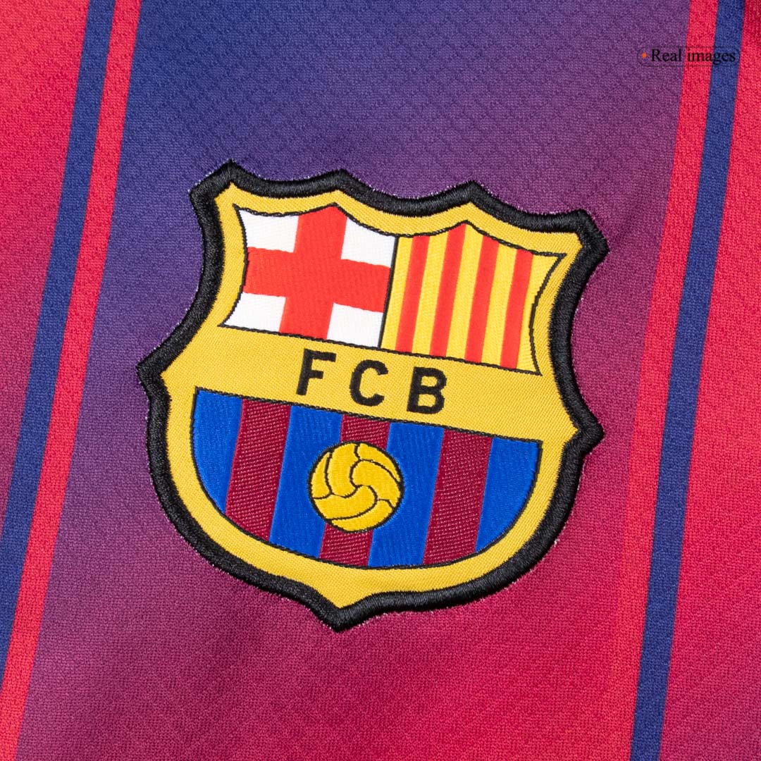 Maillot de football à manches longues domicile Barcelone 2025/26 pour homme