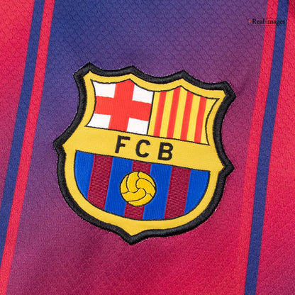 Maillot de football à manches longues domicile Barcelone 2025/26 pour homme