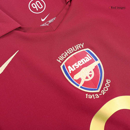 Retro Arsenal Thuis Voetbalshirt 2005/06 - close-up
