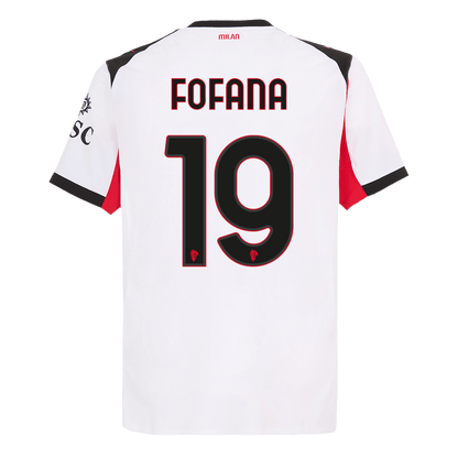 FOFANA #19 AC Milan Uit Spelersversie Voetbalshirt 2025/26 - Slim Fit