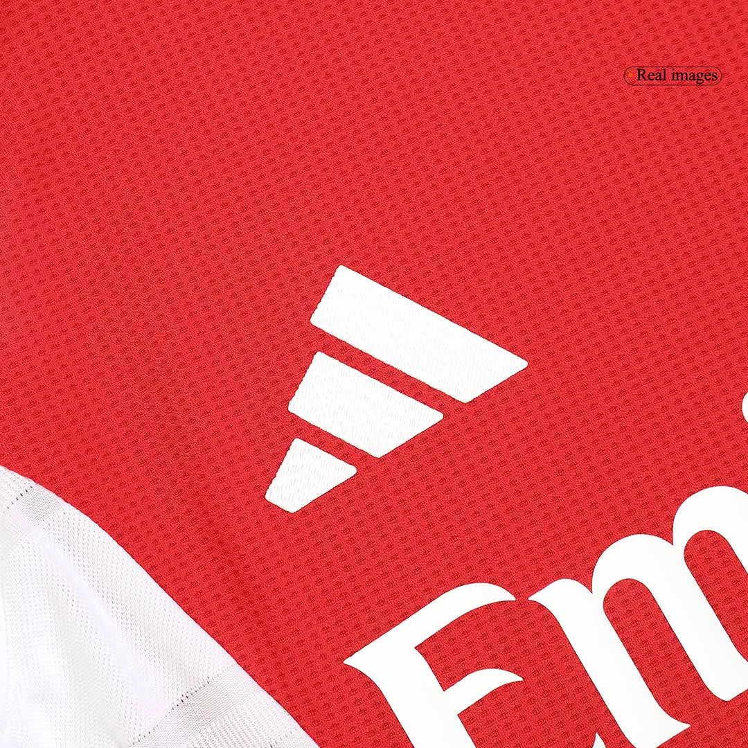RICE #41 Arsenal Thuis Spelersversie Voetbalshirt 2024/25 - UCL - Slim Fit - zijkant
