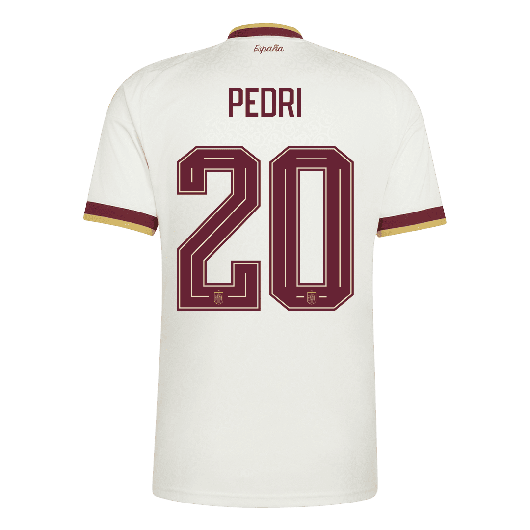 PEDRI #20 Heren Spanje Uitshirt WK Voetbal 2026【Kampioenseditie】