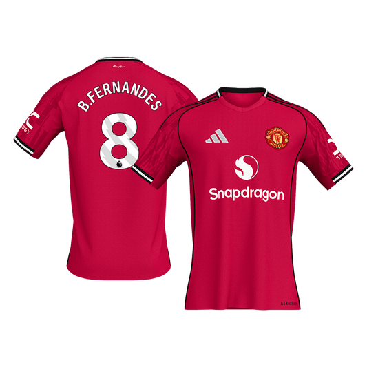 B.FERNANDES #8 Heren Manchester United Thuis Voetbalshirt 2025/26 [PREMIUM]