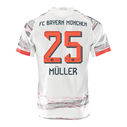 MÜLLER #25 Bayern Munich Uit Spelersversie Voetbalshirt 2025/26 - Slim Fit