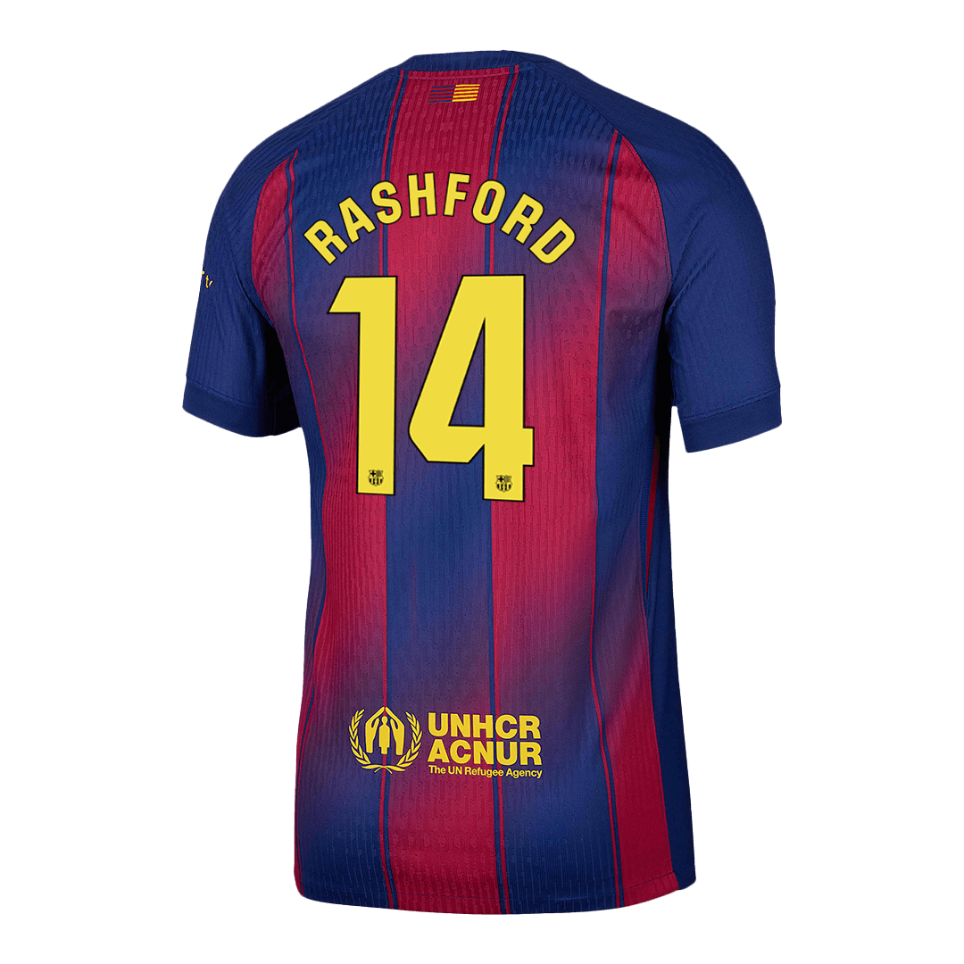 RASHFORD #14 Barcelona Thuis Spelersversie Voetbalshirt 2025/26 - Slim Fit