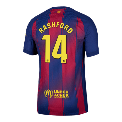 RASHFORD #14 Barcelona Thuis Spelersversie Voetbalshirt 2025/26 - Slim Fit