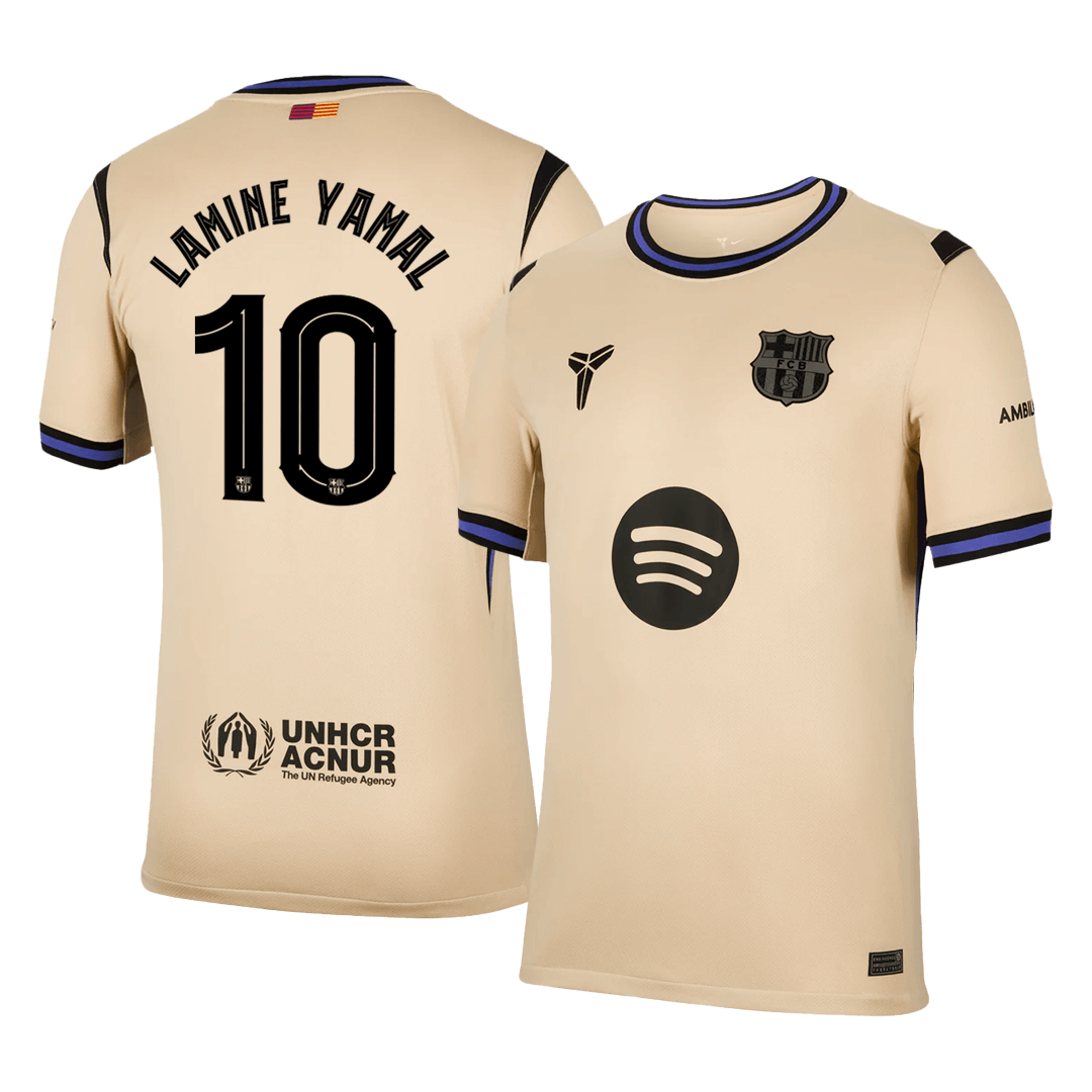 LAMINE YAMAL #10 Heren Barcelona Uit Voetbalshirt 2025/26 - UCL