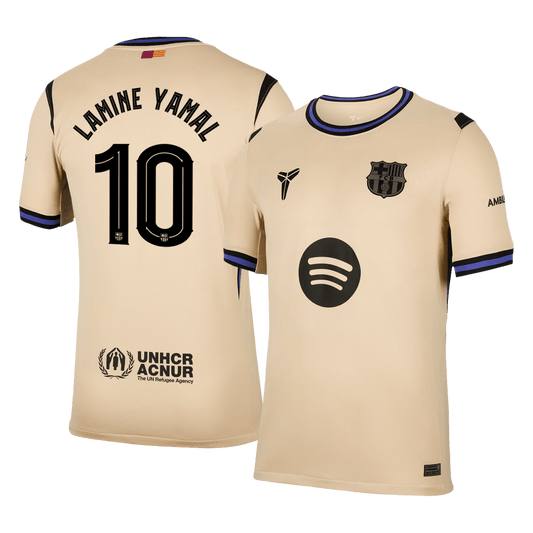 LAMINE YAMAL #10 Heren Barcelona Uit Voetbalshirt 2025/26 - UCL