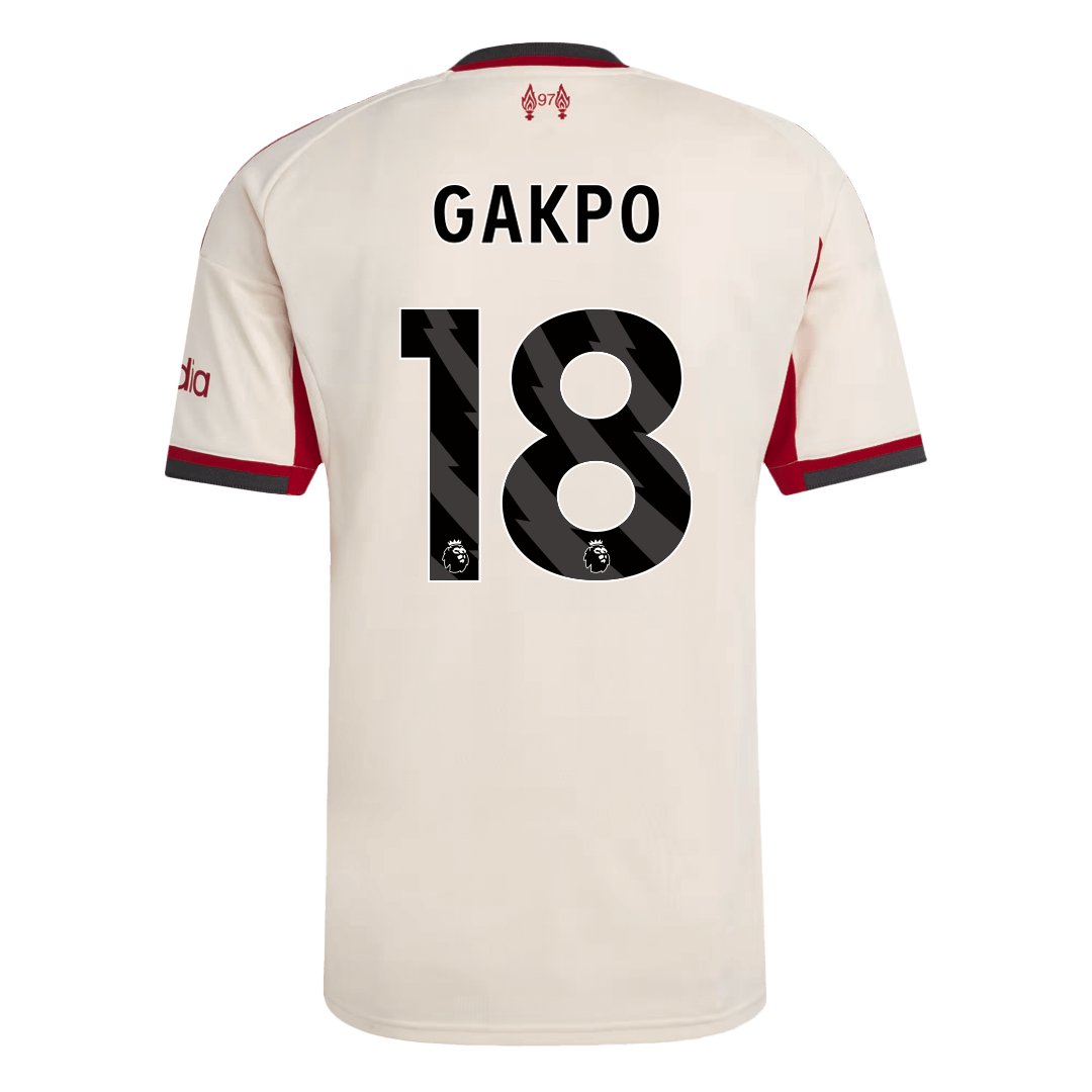 GAKPO #18 Heren Liverpool Uit Voetbalshirt 2025/26