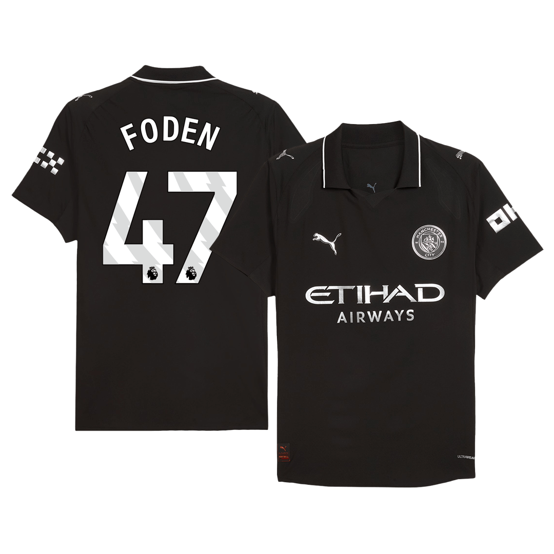 FODEN #47 Manchester City Uit Spelersversie Voetbalshirt 2025/26 - Slim Fit