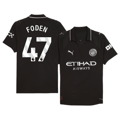 FODEN #47 Manchester City Uit Spelersversie Voetbalshirt 2025/26 - Slim Fit