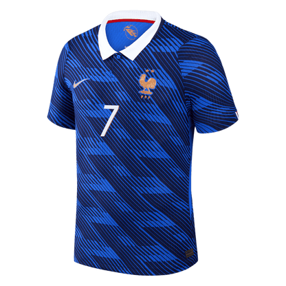 DEMBELE #7 France Thuis Spelersversie Voetbalshirt WK Voetbal 2026 - Slim Fit - extra